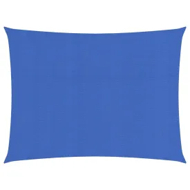 Sunshade Sail 160 g/m² Blue 2.5x3.5 m HDPE