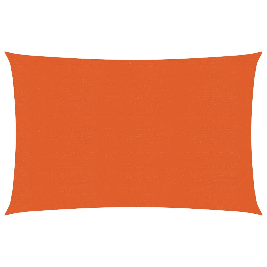Sunshade Sail 160 g/m² Orange 2.5x4 m HDPE