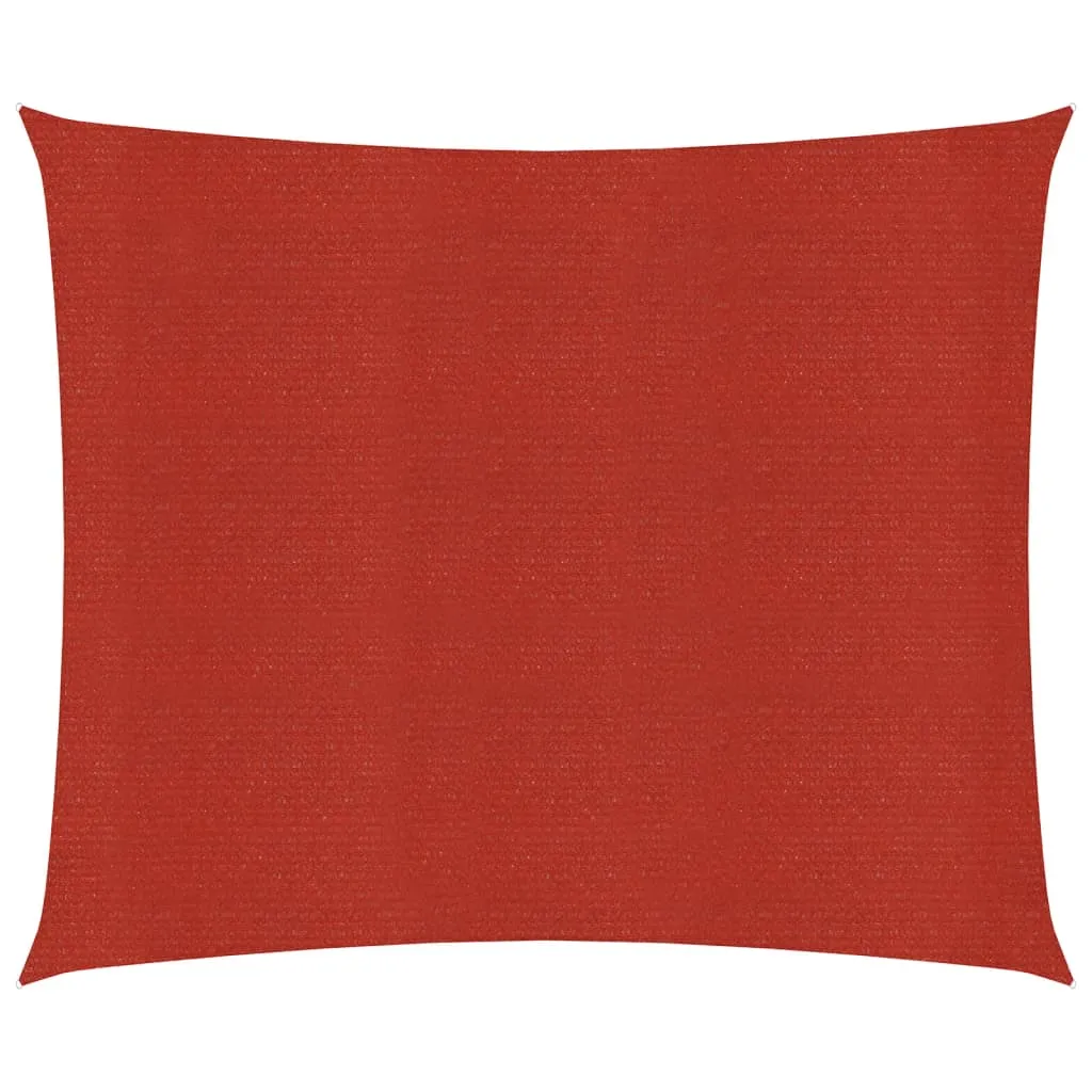Sunshade Sail 160 g/m² Red 3x3 m HDPE