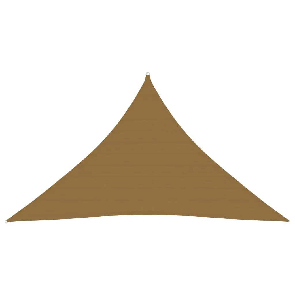 Sunshade Sail 160 g/m² Taupe 5x5x6 m HDPE