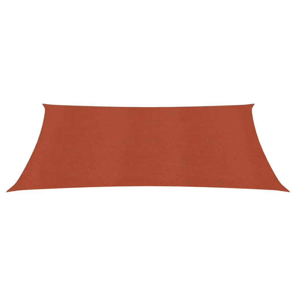 Sunshade Sail 160 g/m² Terracotta 5x7 m HDPE
