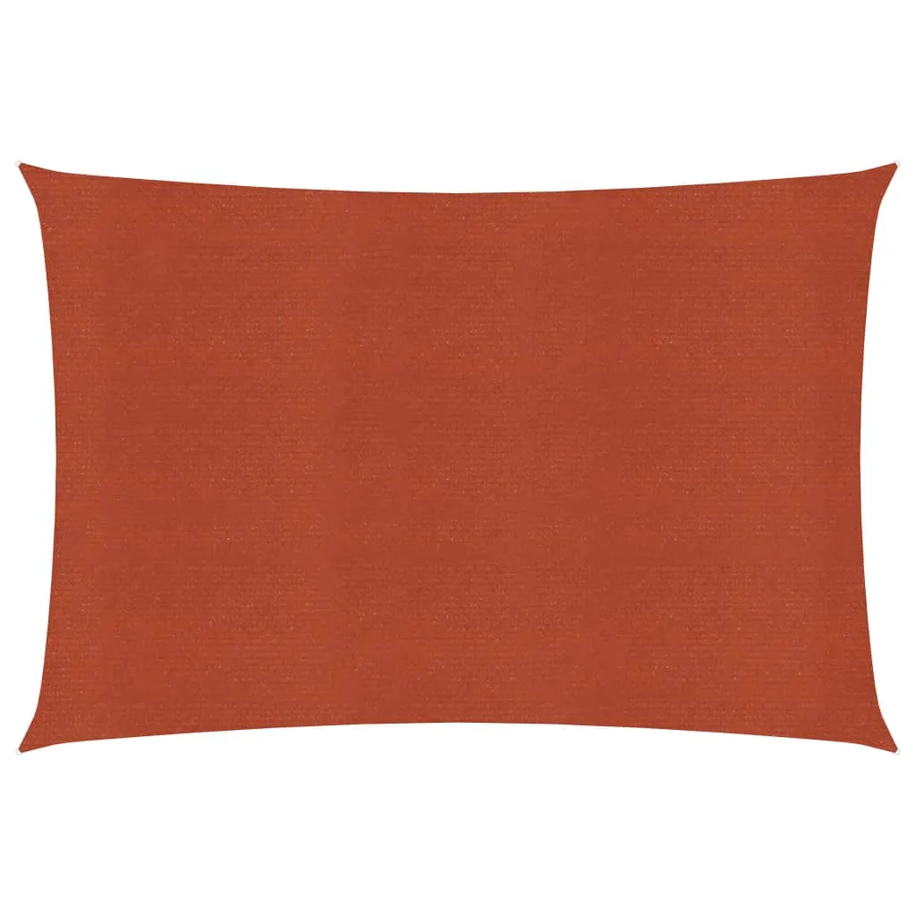 Sunshade Sail 160 g/m² Terracotta 5x7 m HDPE