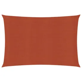 Sunshade Sail 160 g/m² Terracotta 5x7 m HDPE
