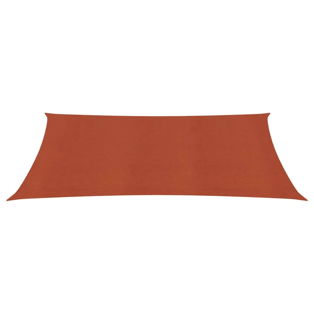 Sunshade Sail 160 g/m² Terracotta 6x8 m HDPE