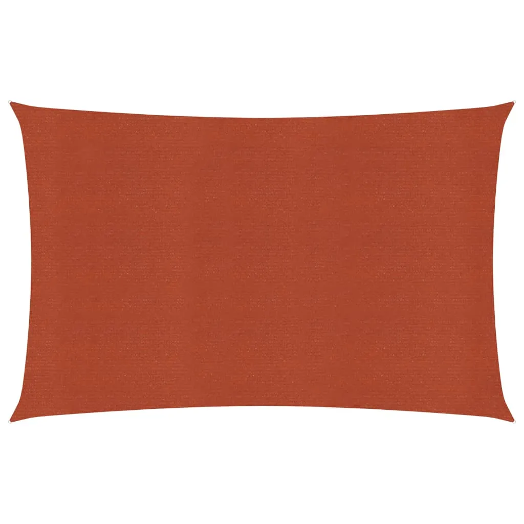 Sunshade Sail 160 g/m² Terracotta 6x8 m HDPE