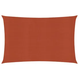 Sunshade Sail 160 g/m² Terracotta 6x8 m HDPE