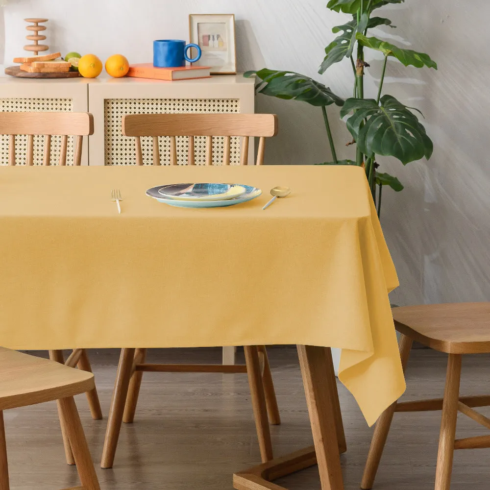 Tablecloth Pure Color Fresh Animation Lining Tablecloth Simple Rectangular Table Cloth