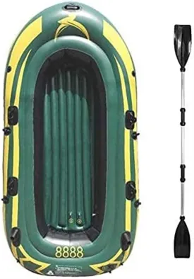 TEmkin Green Kayak Fishing Rubber Boat Kayak 4 People Inflatable Kayak Plastic Boat Kayak Fishing Boat Inflatable Boat