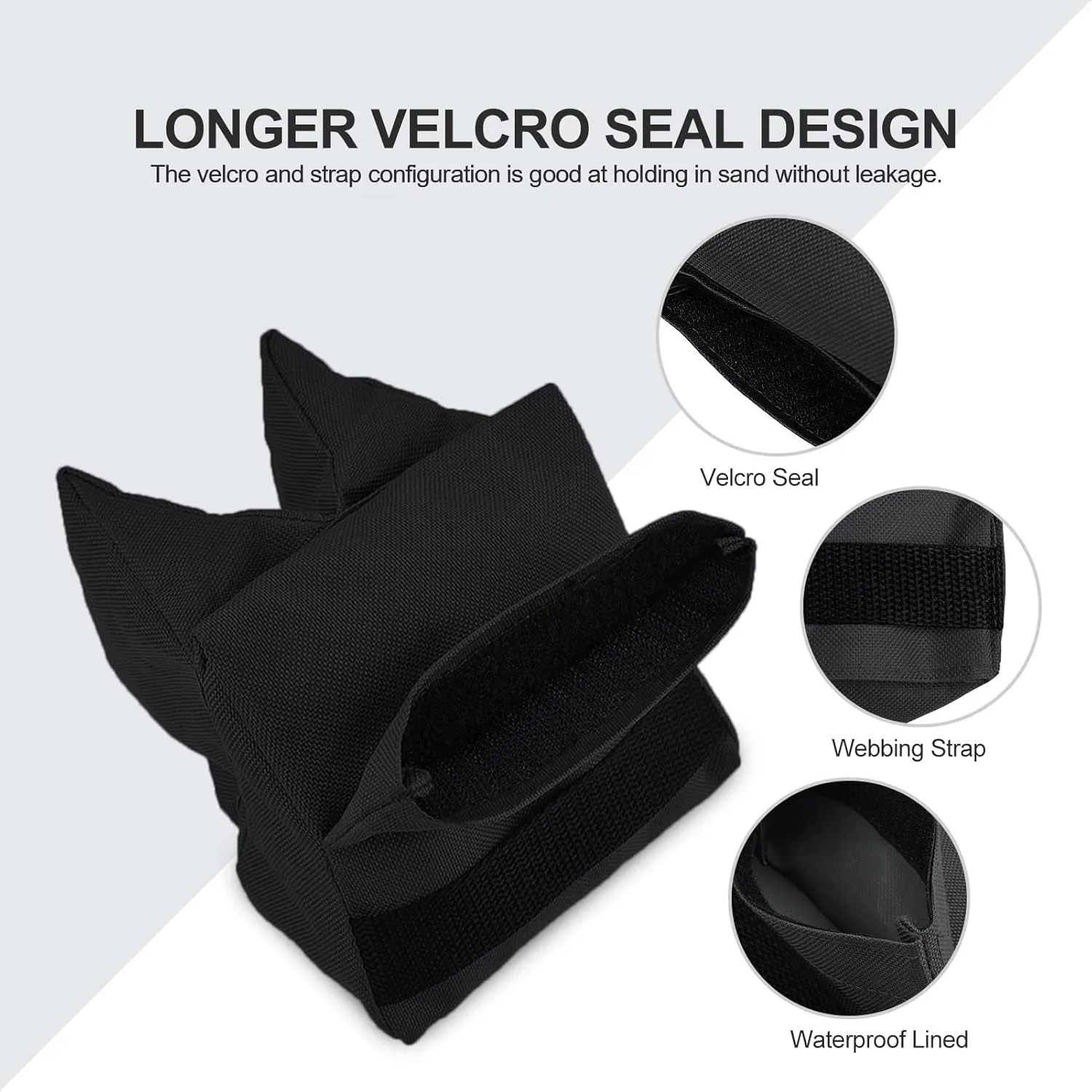 Twod Outdoor Shooting Rest Bags - Target Sports Bench Rest with Front & Rear Support SandBag Stand Holders for Gun Rifle Shooting Hunting Photography - Unfilled