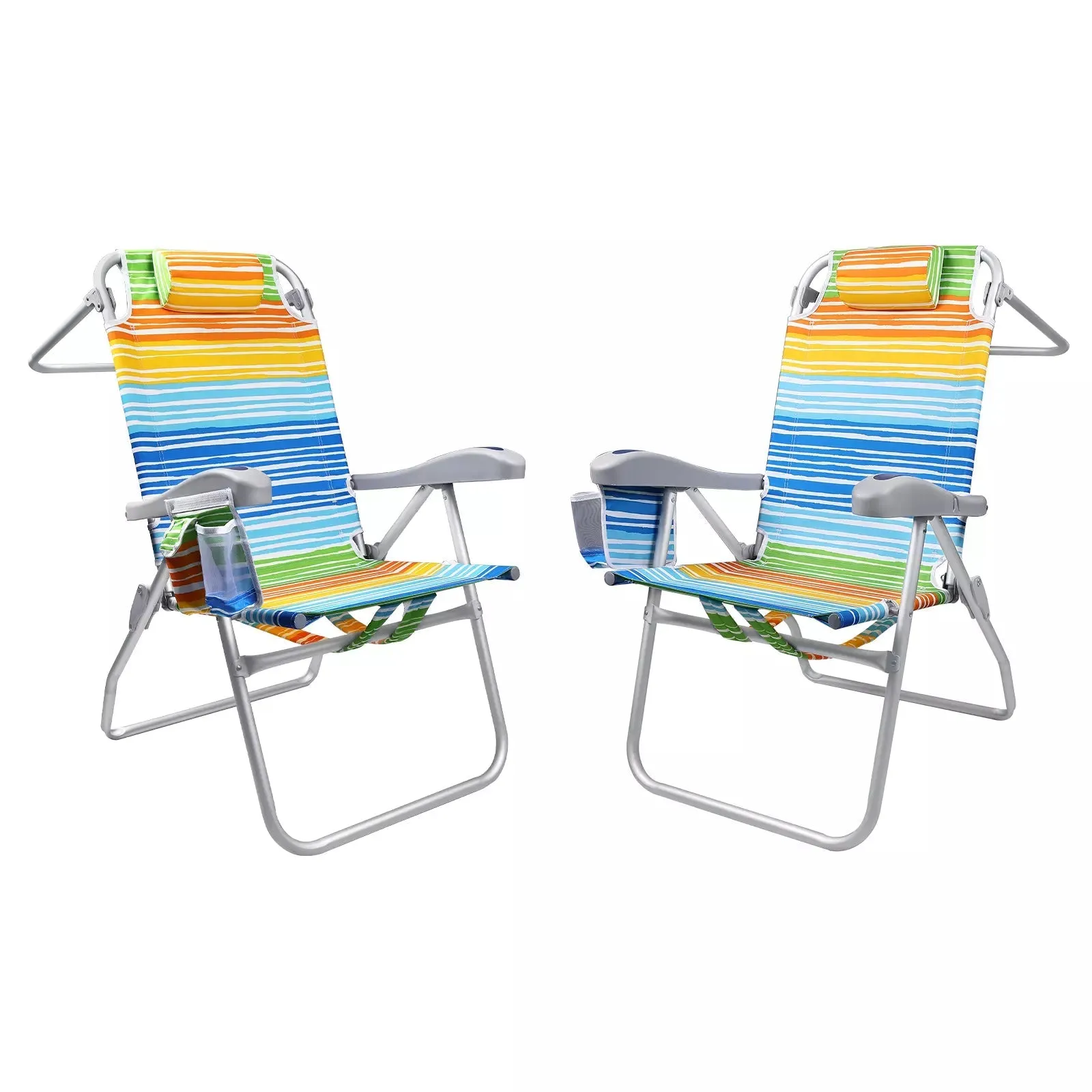 VITESSE Backpack Beach Chairs for Adults,Camping Chairs with Headrest