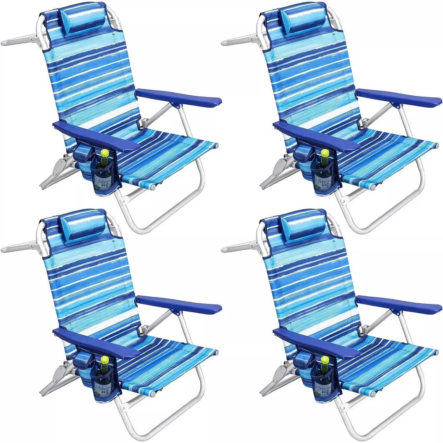 VITESSE Backpack Beach Chairs for Adults,Camping Chairs with Headrest