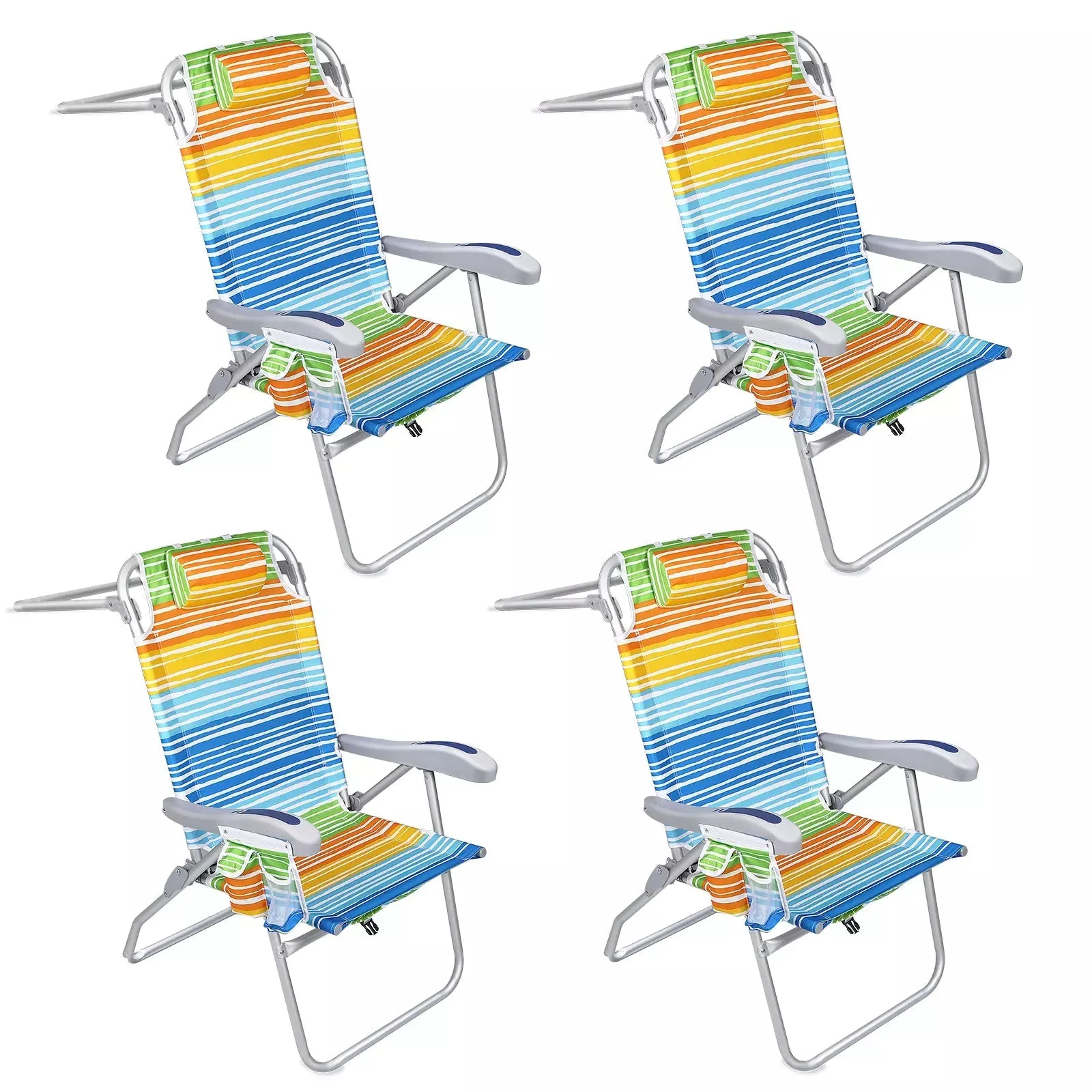 VITESSE Backpack Beach Chairs for Adults,Camping Chairs with Headrest